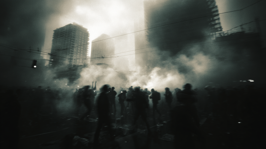 The NHNN special report, anchored by Jordan Telfast, discusses the dire status of the Apophis Deflection Mission, launched four years prior. Despite extensive efforts involving nuclear warheads and kinetic impactors, the mission has only achieved partial success, slightly altering Apophis's trajectory but failing to prevent its collision with Earth in about four years. This has led to civil unrest across forty-three nations, with governments implementing martial law. In an emotional farewell, Telfast expresses love for her daughter and humanity as a whole. Notably, while the mission's failure is emphasized, it ultimately saved millions by reducing the asteroid's impact mass.