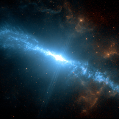 Comet Apophis captured by imaginary telescope