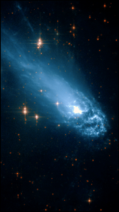 Comet Apophis captured by imaginary telescope