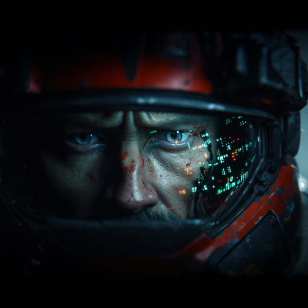 William Falck in a robot core