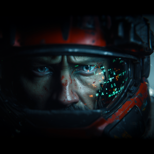 William Falck in a robot core