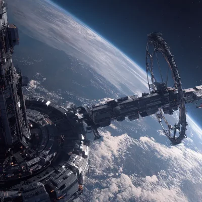 Distant Orbital Space Colony